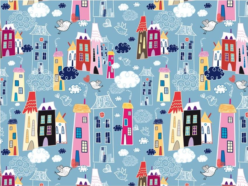 DecoNest Fototapeta - Miasto wśród chmur - 250X193