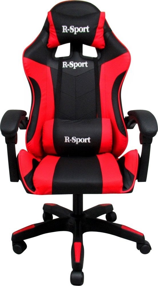 Fotel R-Sport Fotel Gamingowy K3 R-Sport CZERWONO-CZARNY dla gracza+masażer