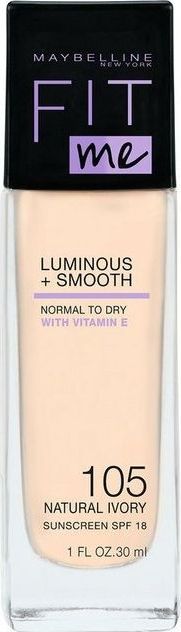 Maybelline Fit Me Luminous & Smooth Podkład do twarzy 105 Natural Ivory 30 ml