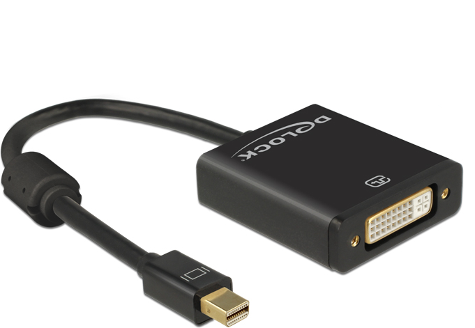 Adapter AV Delock DisplayPort Mini - DVI-I czarny (62603)