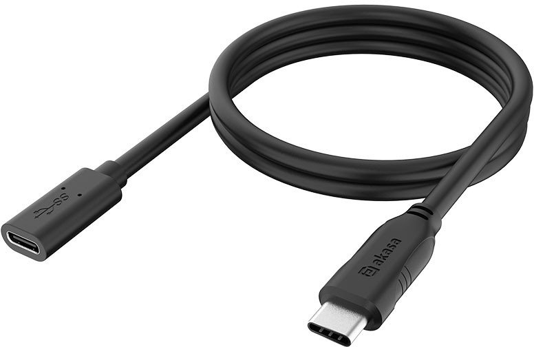 Kabel USB Akasa USB-C - USB-C 1.2 m Czarny (AK-CBUB70-12BK)