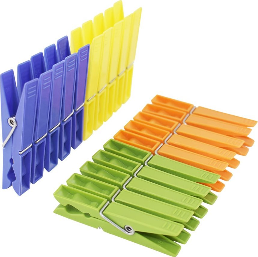 Sepio Klamerki do ubrań na pranie 20 szt kolorowe