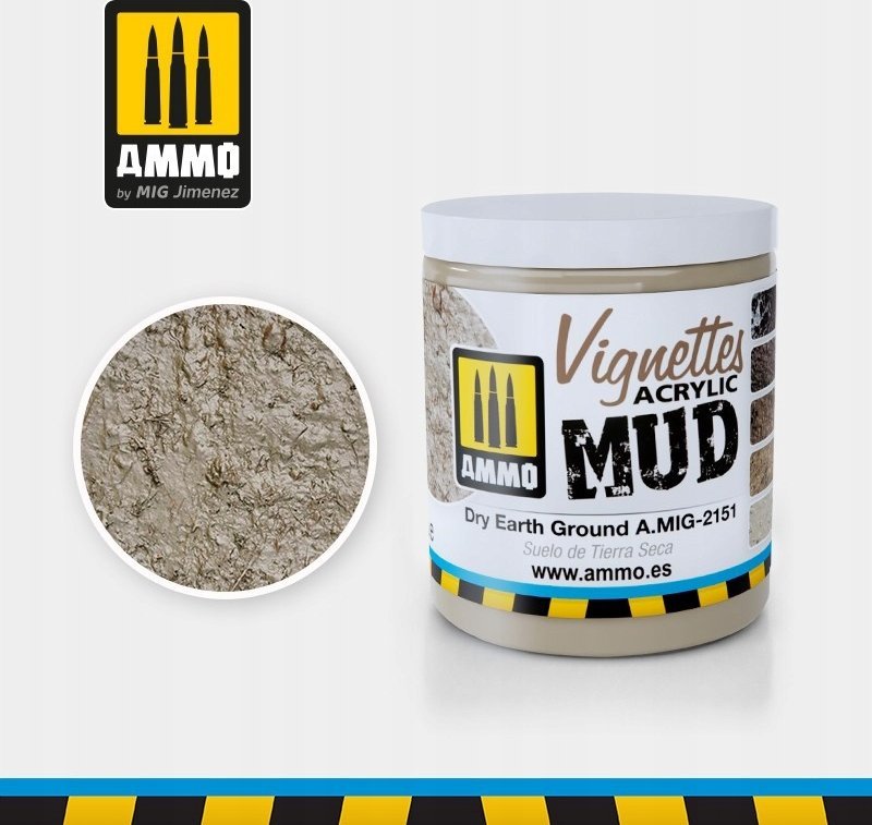 Vallejo Ammo: Acrylic Mud - Vignettes - Dry Earth Ground (100 ml)
