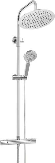 Zestaw prysznicowy Invena Imola Exe z deszczownicą z baterią termostatyczną chrom (AU-11-001)