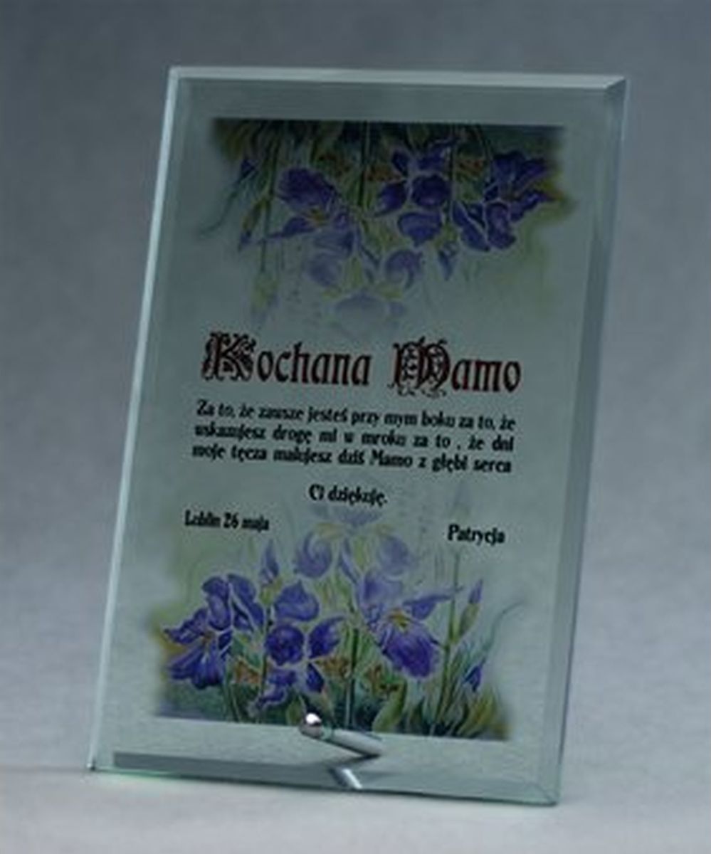 Victoria Sport Trofeum szklane z nadrukiem kolorowym LuxorJet