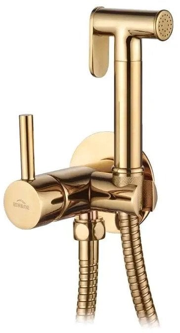 Invena bateria bidetowa podtynkowa, złoty BP-00-B09-L