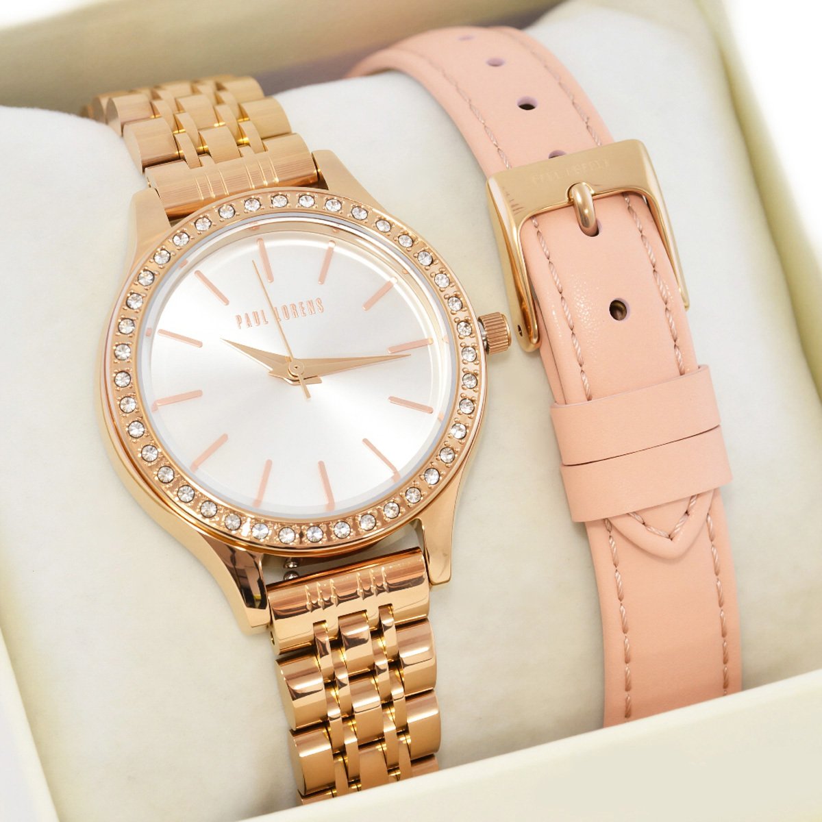 Zegarek damski Paul Lorens TAYLOR-3E3 z dwoma paskami