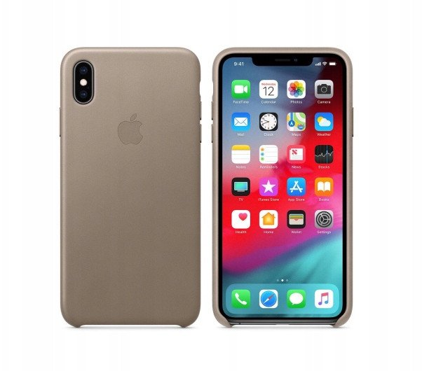 Plecki Apple Do Iphone Xs Max Leather Beż