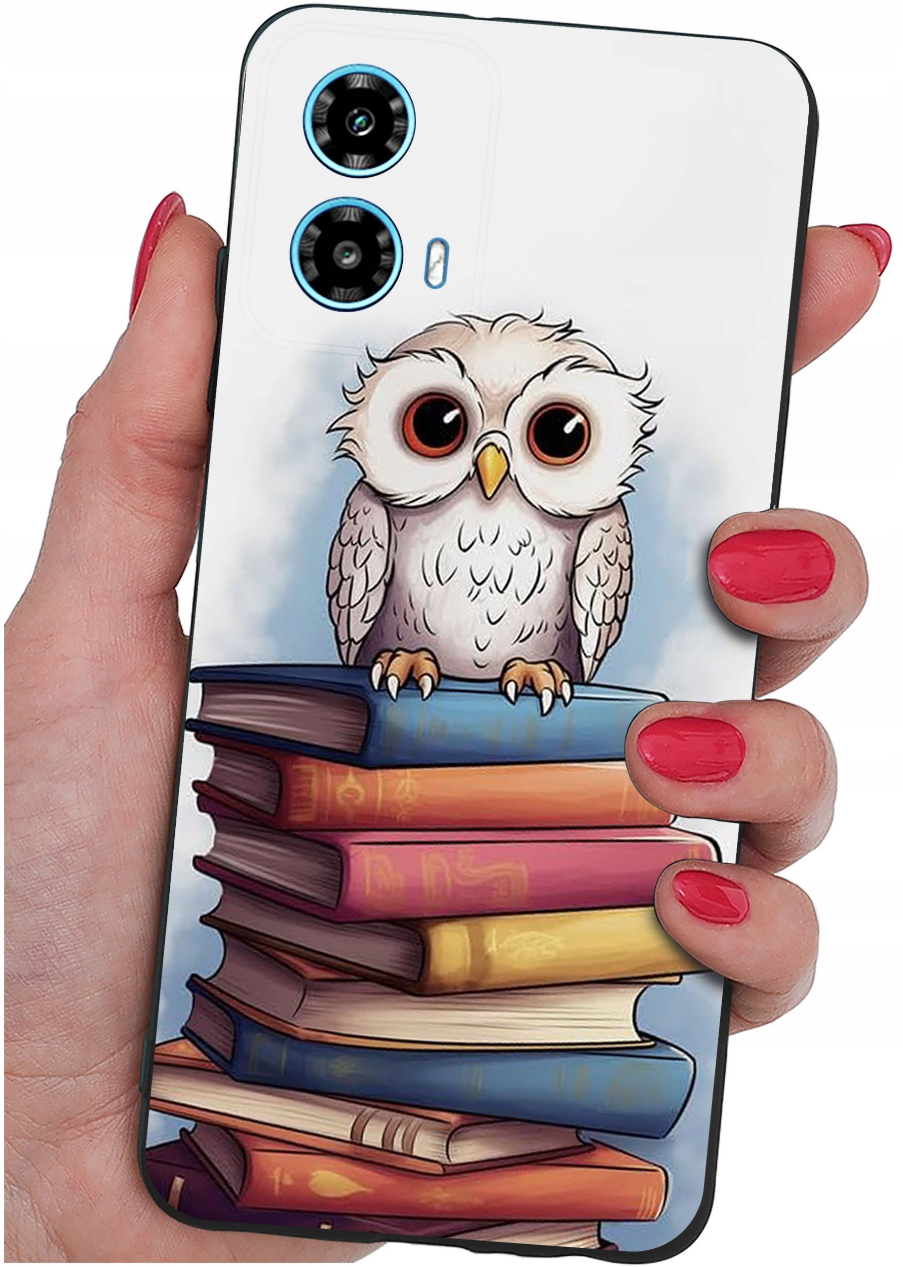 ETUI do Motorola Moto G34 5G WZORY |SILIKONOWE MATT CASE + SZKŁO 9H