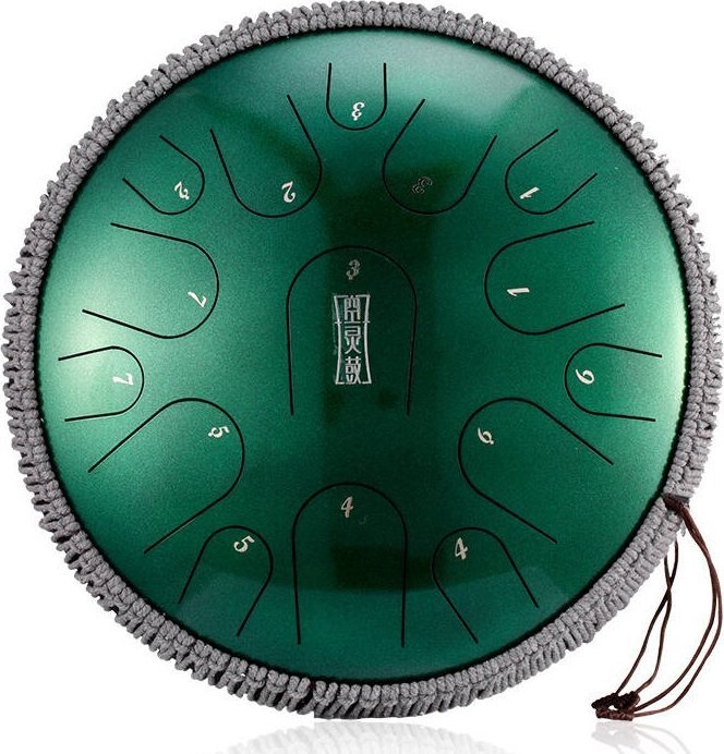 HLURU HLURU TBP15-14 Jewel Green Tongue drum 14" 15 ton