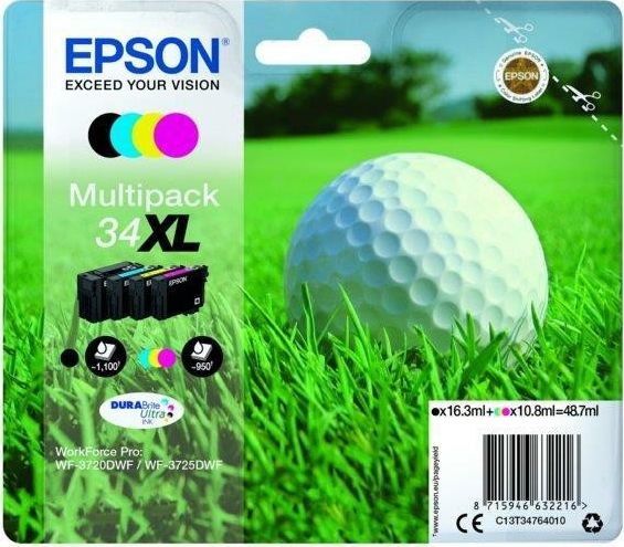 Tusz Epson Tusz WF3720/3725 T3476 CMYK 48.7ml