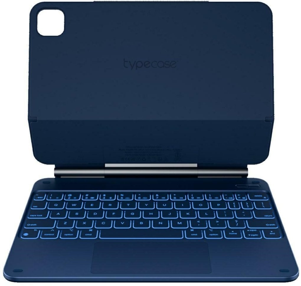 Etui Typecase Edge z klawiaturą do iPad Air 11" 2024/2025 błękitny pacyfik