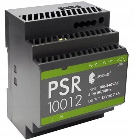 Zasilacz impulsowy PSR 10012 230/ 12VDC 7,1A na szynę DIN, Uzas: 85-264VACVAC, Ta70, 17000-1565