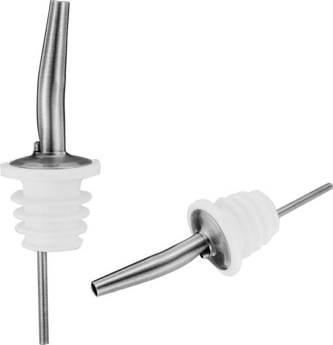 Aptel NALEWAK DOZOWNIK DO NAPOJÓW Z BUTELEK srebrno-biały AG567C