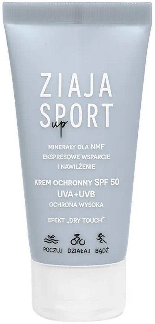 Ziaja Sport Nawilżający Krem Do Twarzy Wysoka Ochrona SPF 50 Na Dzień 50ml