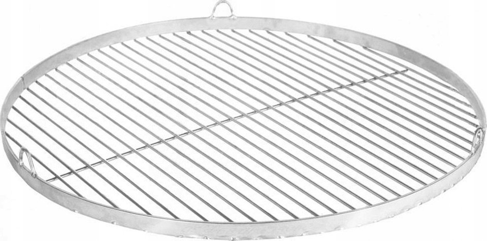 CHROMOWANY RUSZT NA TRÓJNÓG GRILLA OKRĄGŁY WISZĄCY NIERDZEWNY 80CM