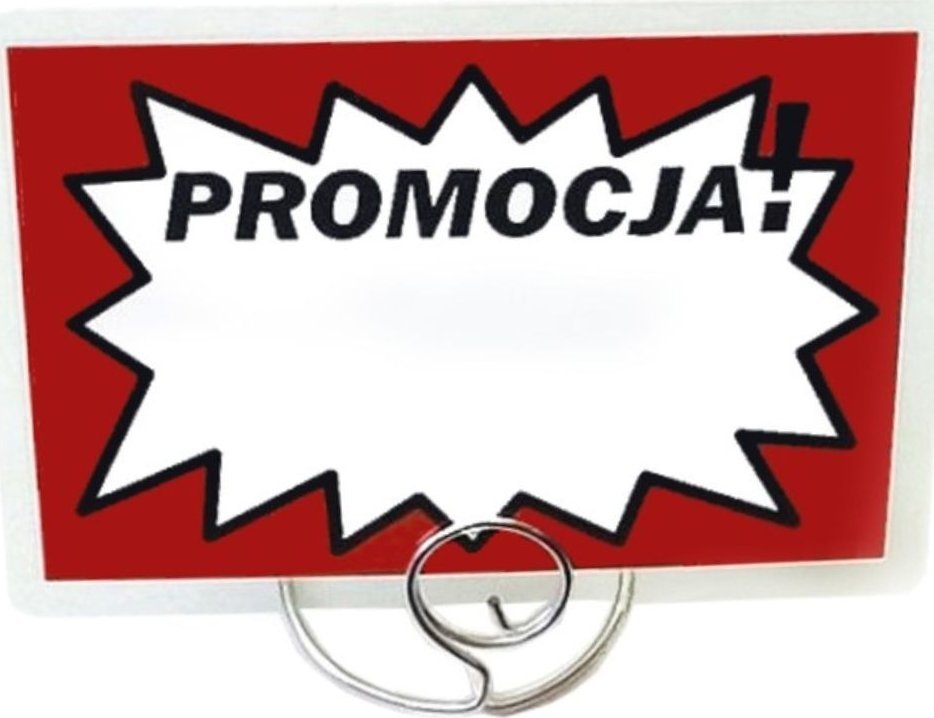 StudioCen Cenówki,etykiety laminowane- PROMOCJA CZERWONA 50szt.