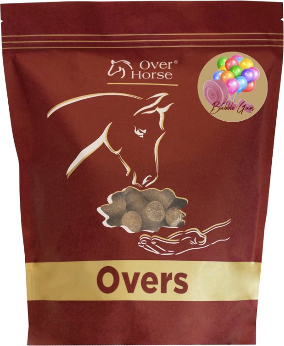 Over Horse OVER HORSE Smakołyki Overs o smaku gumowy balonowej 1kg