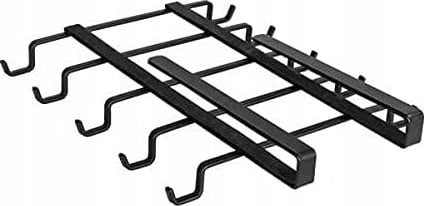 Wenko Uchwyt na kubki do szafki, 10 haczyków, czarny, WENKO