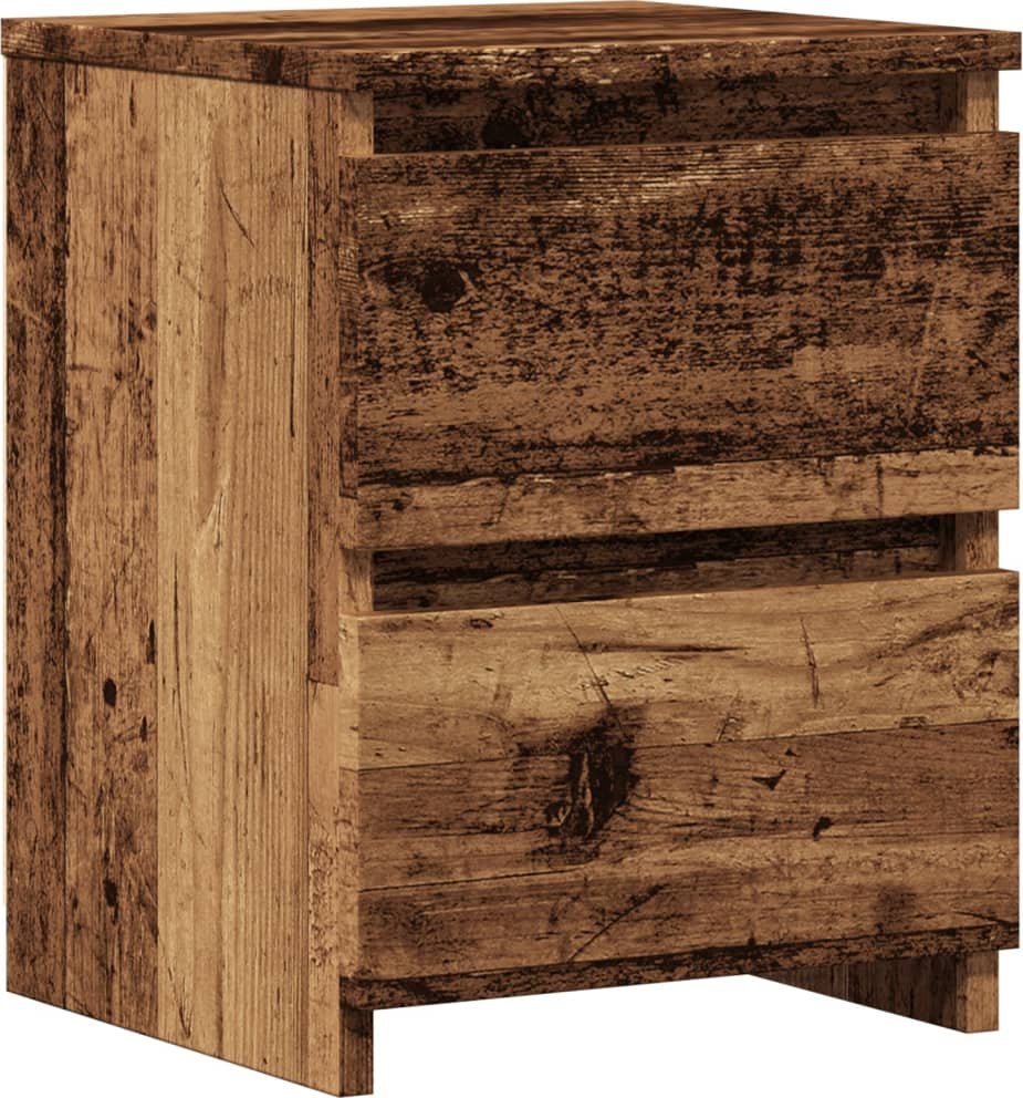 vidaXL vidaXL Szafka nocna, stare drewno 30x30x40 cm, materiał drewnopochodny