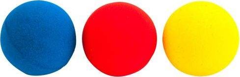 Tupiko Piłki, piłęczki z gąbki 70 mm - 3 szt. dla dzieci uniw