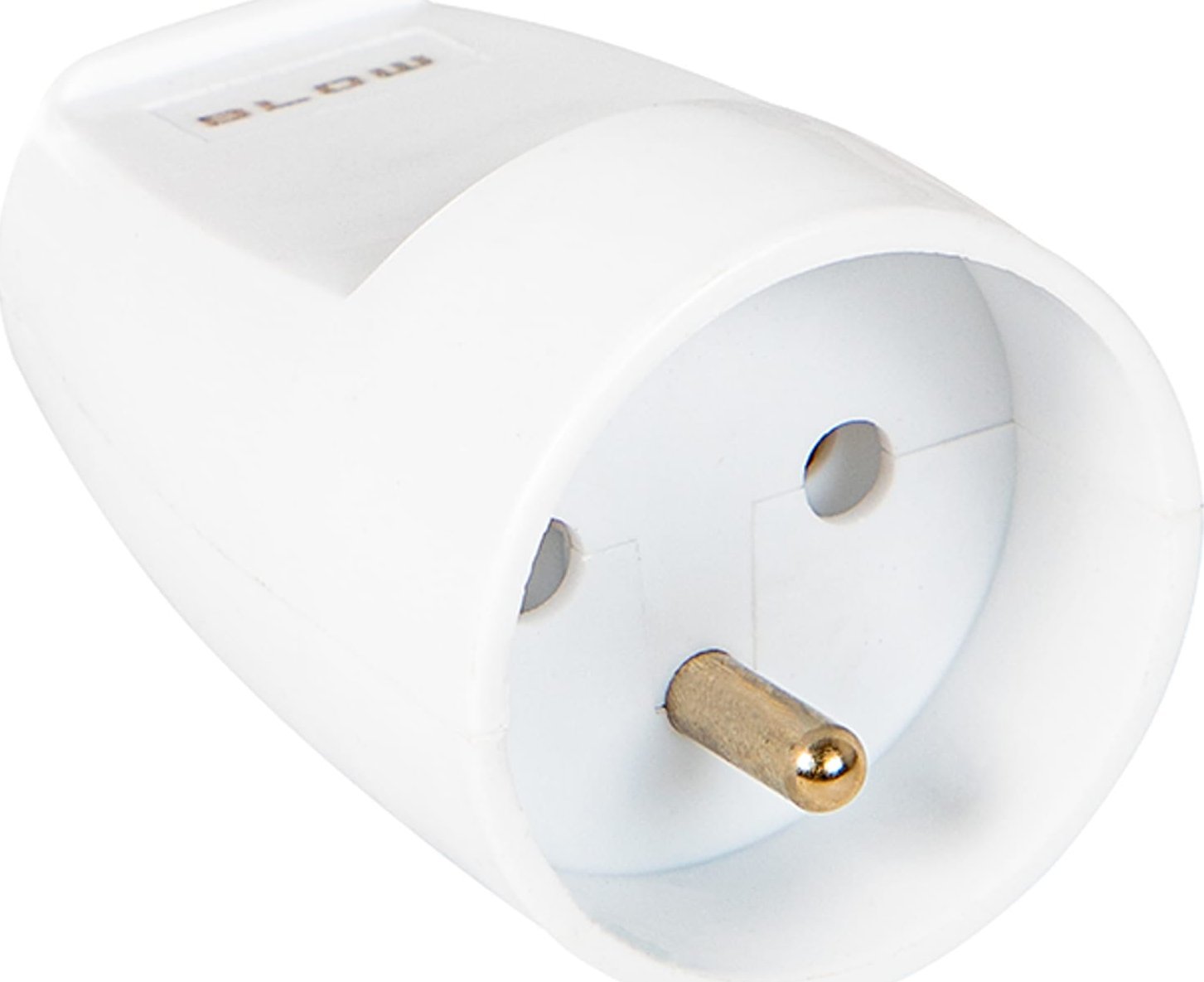 Blow 98-107# Gniazdo gn-161 pr pojedyncze z uziemieniem białe