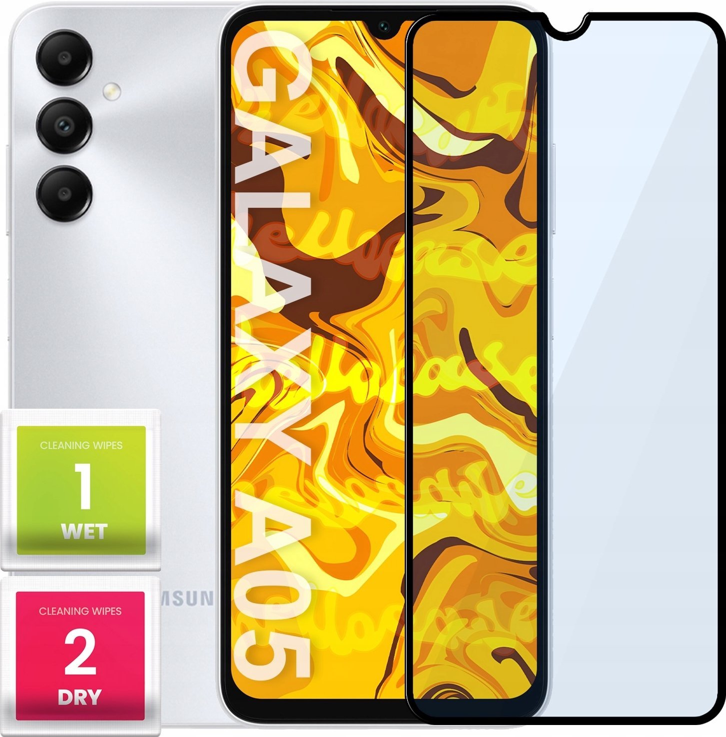 Hello Case SZKŁO HARTOWANE DO SAMSUNG GALAXY A05 / A05S PEŁNE NA CAŁY EKRAN SZKIEŁKO