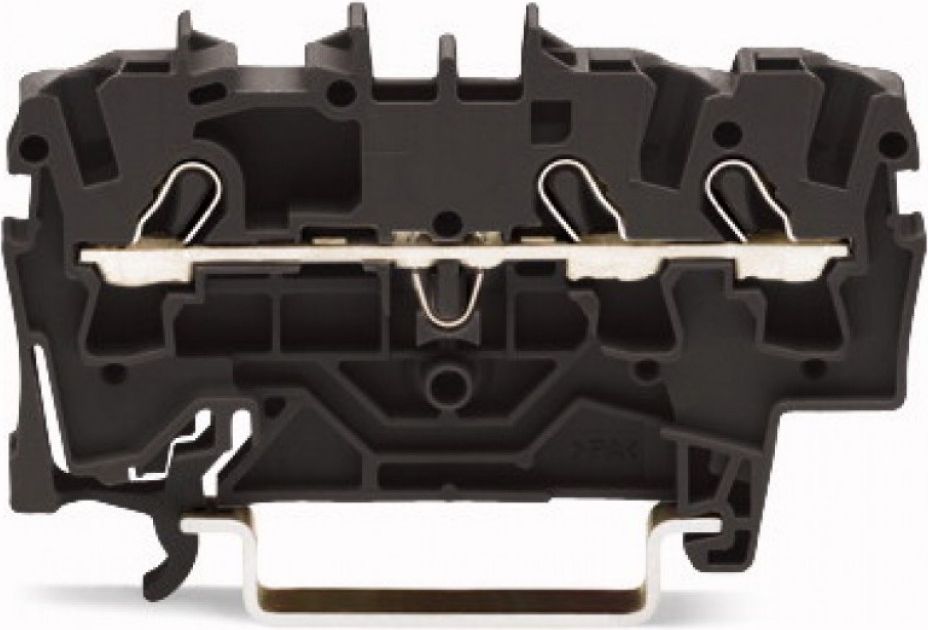 Wago Złączka szynowa 3-przewodowa 4mm2 czarna TOPJOBS (2004-1305)