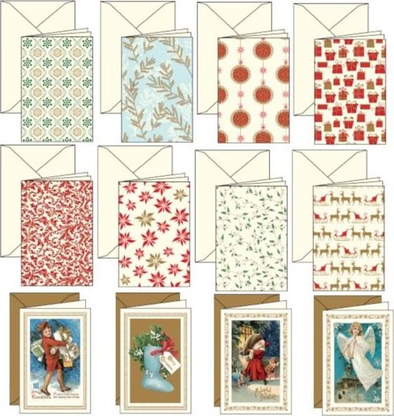 Rossi AGN Karnet świąteczny duży 11,5x17 cm mix wzorów