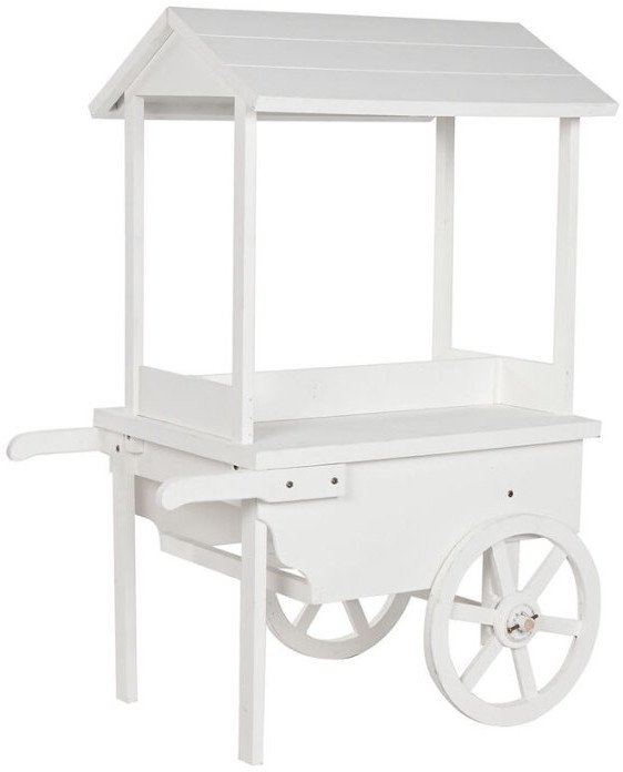 Wózek ogrodowy Home ESPRIT Biały 85 x 51 x 114 cm