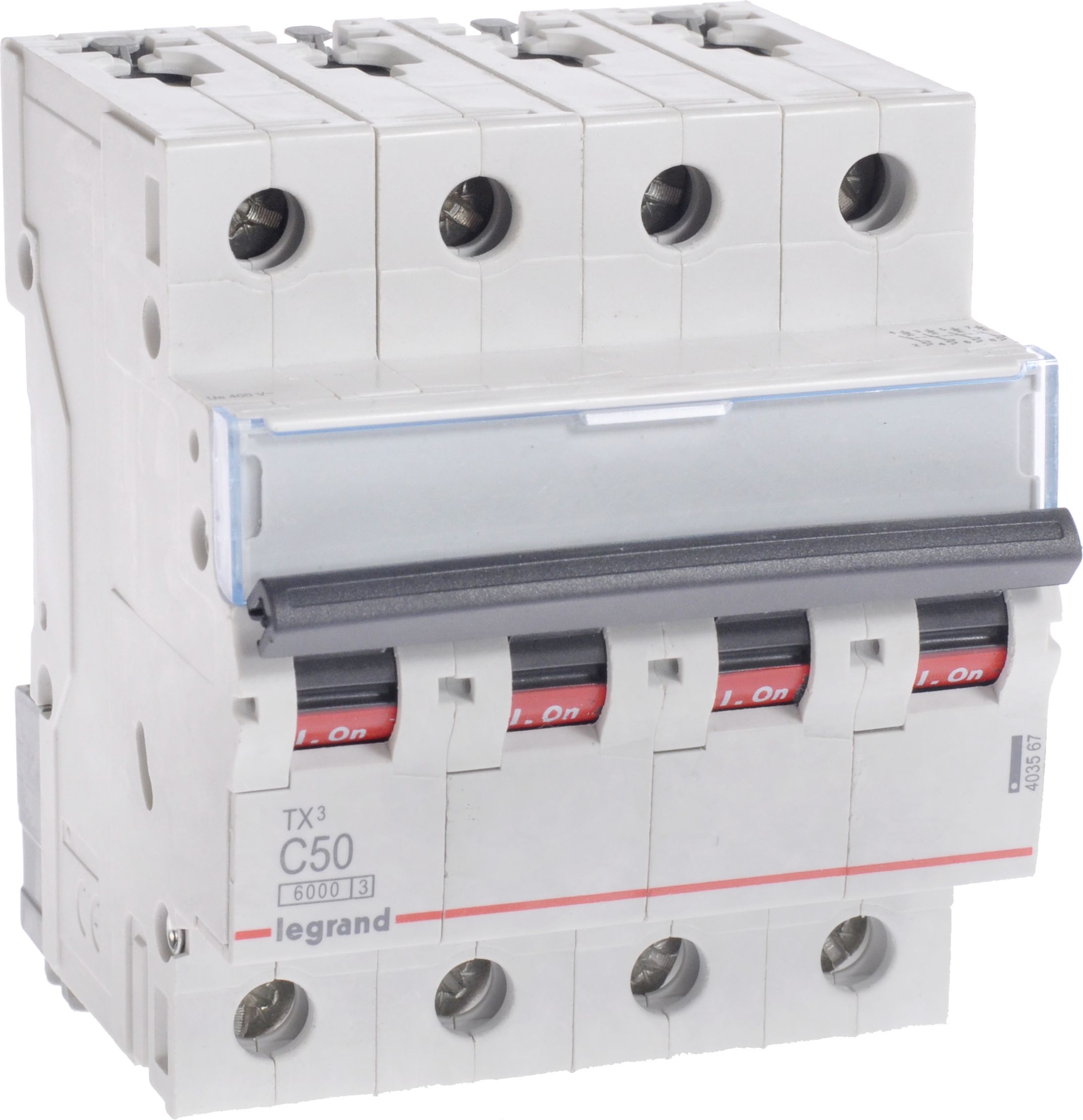 Legrand Wyłącznik nadprądowy S304 4P C 50A 6kA AC - 403567