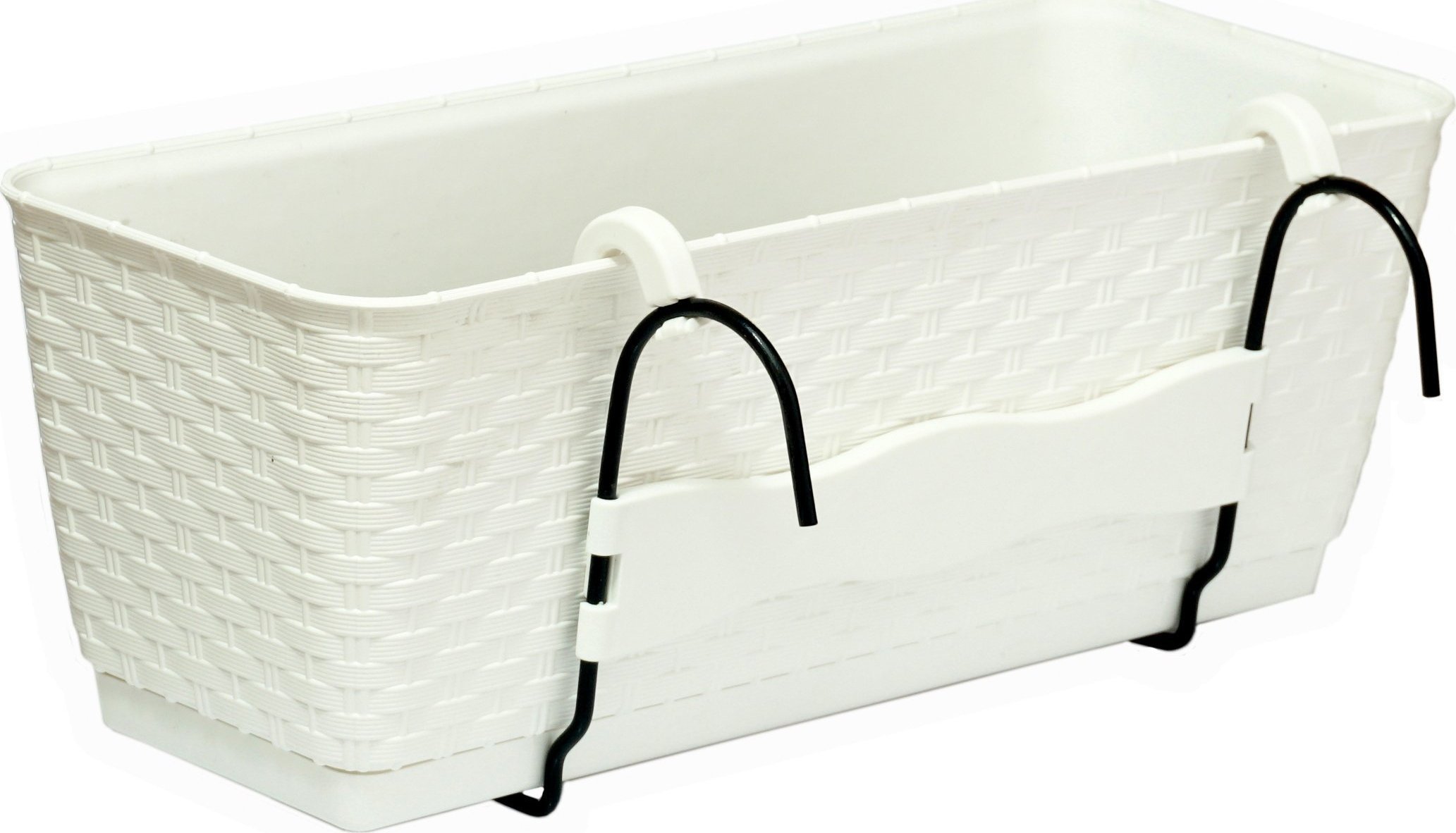 Prosperplast Doniczka podłużna, skrzynka balkonowa RATOLLA DRL500PW-S449, Kolor Biały, Prosperplast, Wymiary 49x17x17 cm