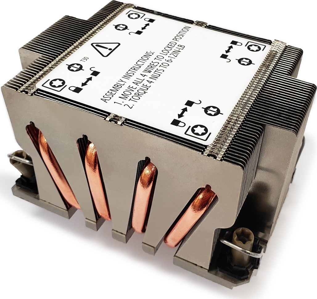 Chłodzenie CPU Dynatron DYNATRON N2 Intel CPU Kuehler 4189-4-5 P4-P5 oder P+ 2U Kuehlkoerper und Lamellen aus Aluminium Passiv und bis zu 270W TDP