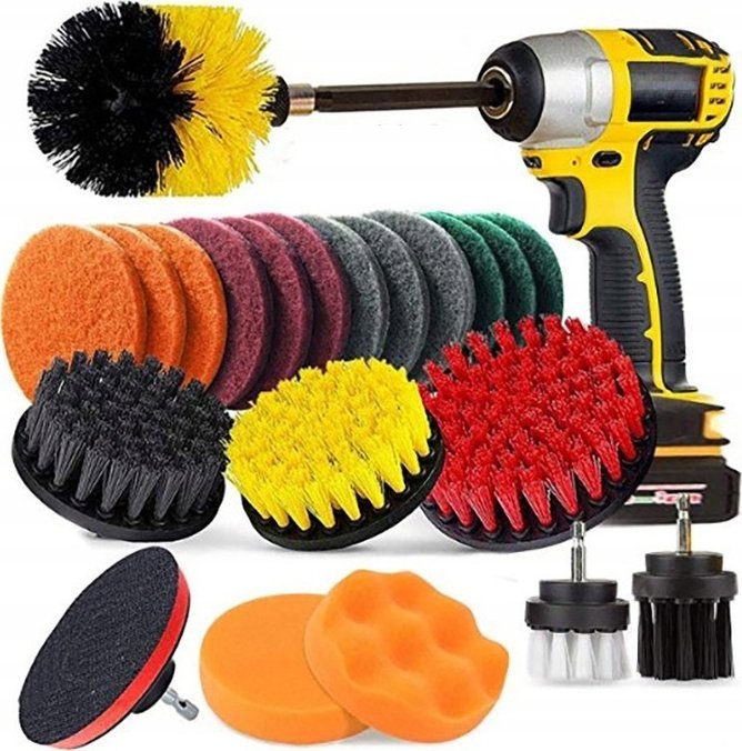 Korbi Szczotki Sprzątające Na Wiertarkę I Wkrętarkę 22 EL.