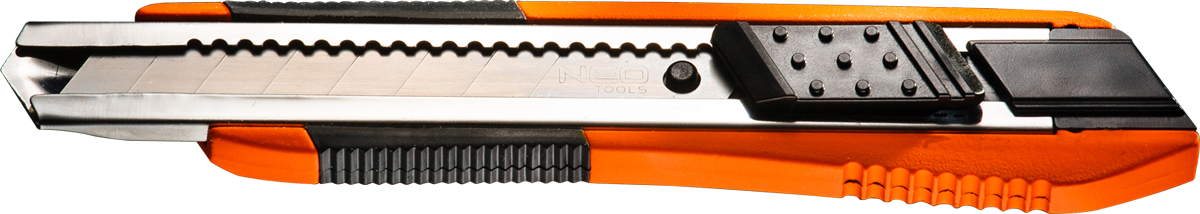 Neo Nóż z ostrzem łamanym 18mm gumowane wykończenie (63-060)