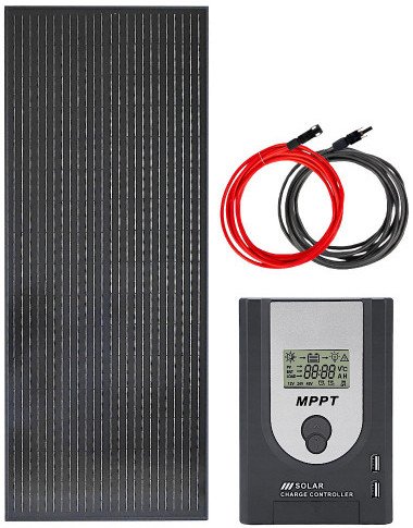 Zestaw solarny 100W 12V MPPT