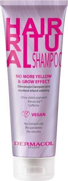 Dermacol Hair Ritual Shampoo szampon do włosów No More Yellow & Grow Effect 250ml