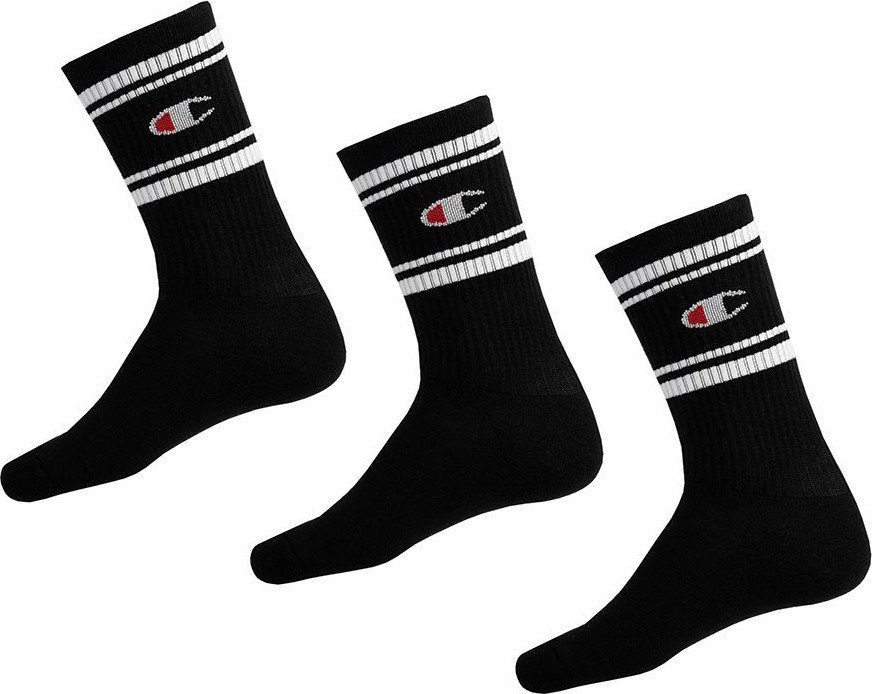 Skarpety Champion Crew 3 pary czarne U20081 KK001 43-46