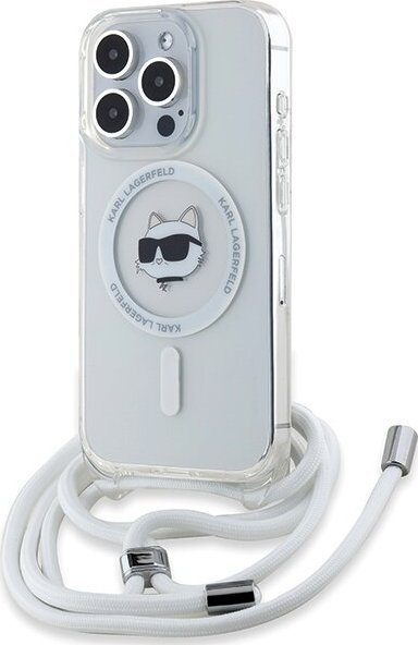 Karl Lagerfeld Karl Lagerfeld KLHMP14LHCCHNT iPhone 14 Pro 6.1" hardcase transparent IML Choupette Head & Cord Magsafe