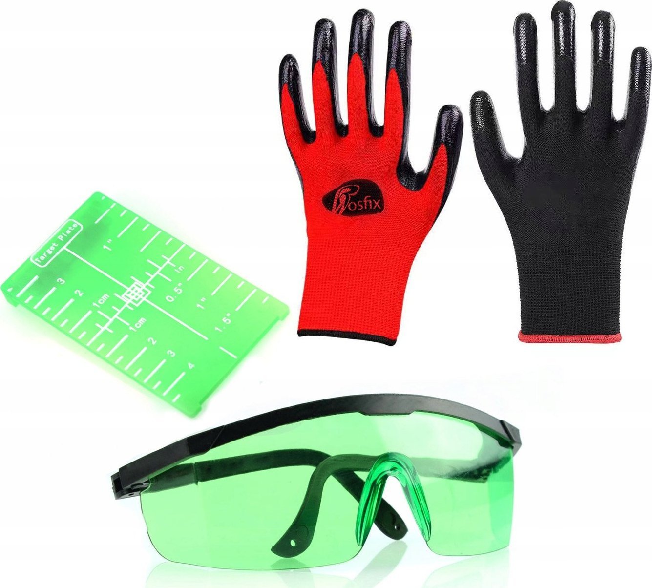 Rosfix TARCZA DO POZIOMICY LASERA + OKULARY +RĘKAWICZKI L