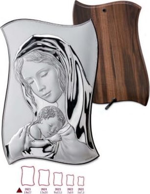 Valenti Obrazek Srebrny - Matka Boska z dzieciątkiem