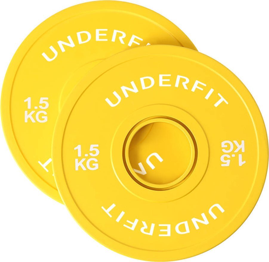 UnderFit Obciążenie olimpijskie bumper Color Mini UNDERFIT 2 x 1,5 kg