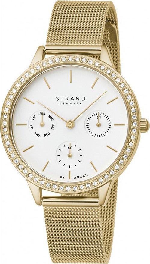 Zegarek Strand Zegarek damski Strand S704LMGIMG złoty