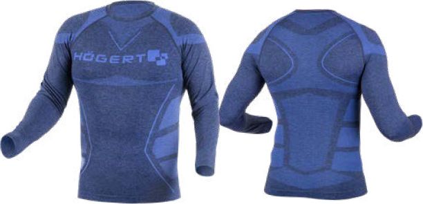 Högert Technik `Bielizna termiczna bezszwowa - koszulka OSTE niebieska rozm. XL-2XL