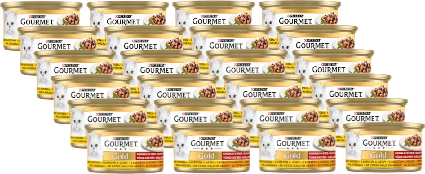 Purina Purina Gourmet Gold kurczak/ wątróbka w sosie 24x85g