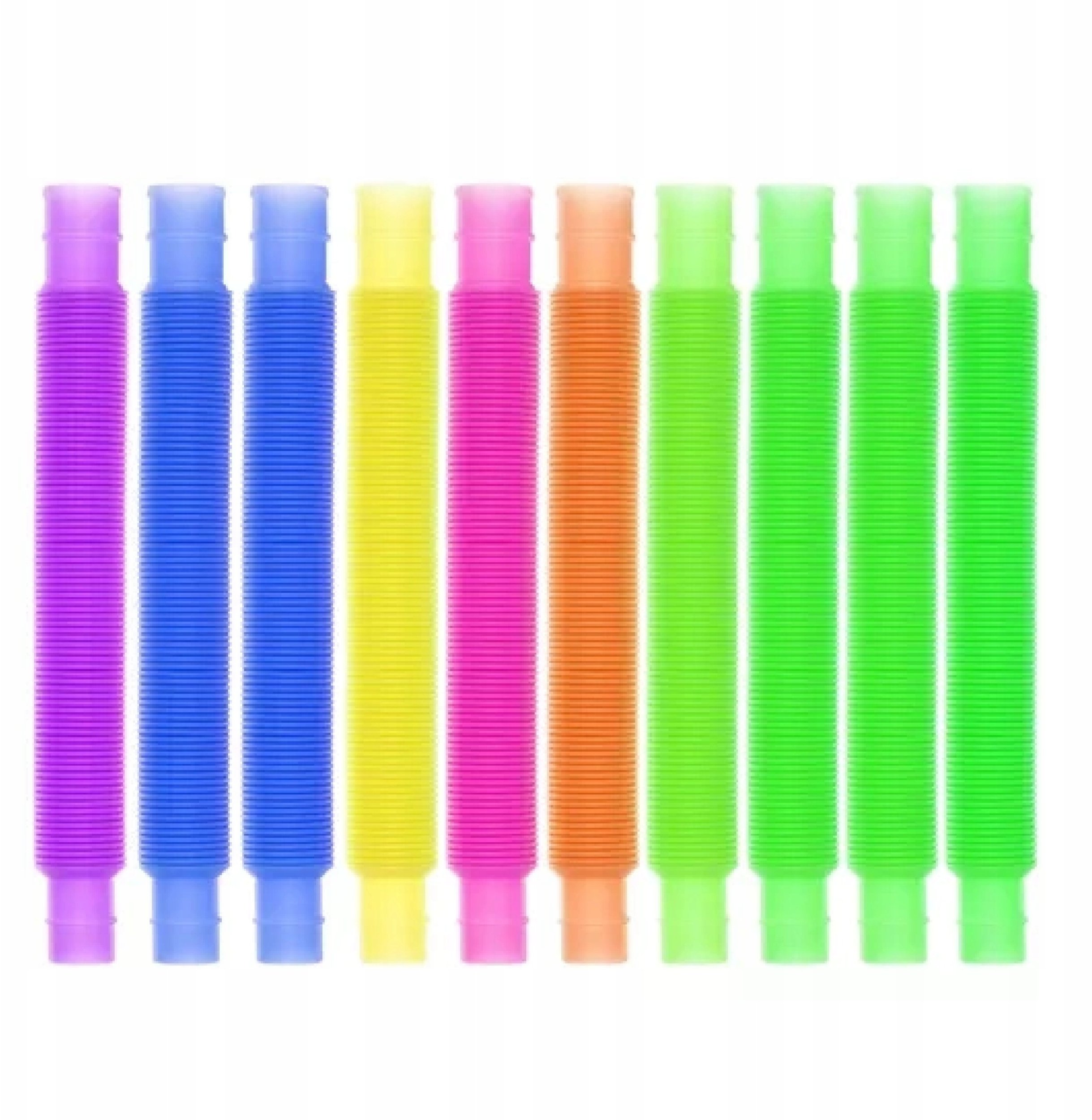 Kolorowa Zabawka Rozwojowa Tuby Sensoryczne Rurki POP XXL 20 szt.