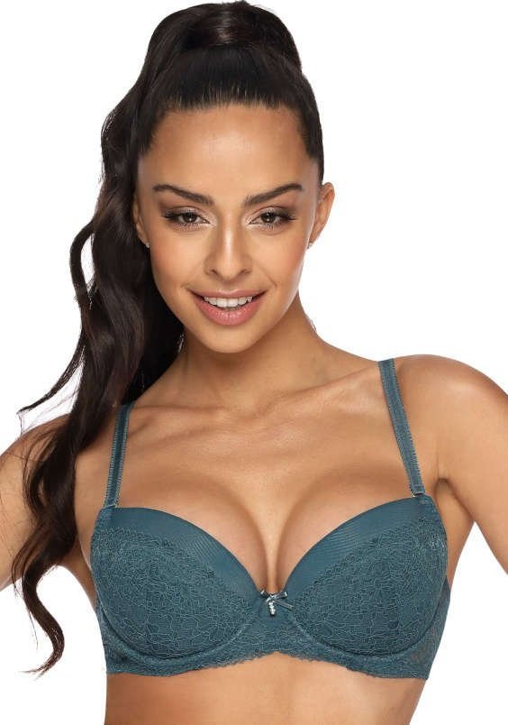 MAT Lingerie Biustonosz push-up morski Polly M-3317/11 70B