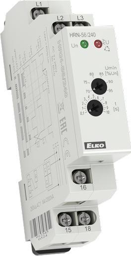 ELKO EP ELKO EP PRZEKAŹNIK DO NADZOROWANIA NAPIĘCIA KOLEJNOŚCI I ZANIKU FAZ HRN-56/400
