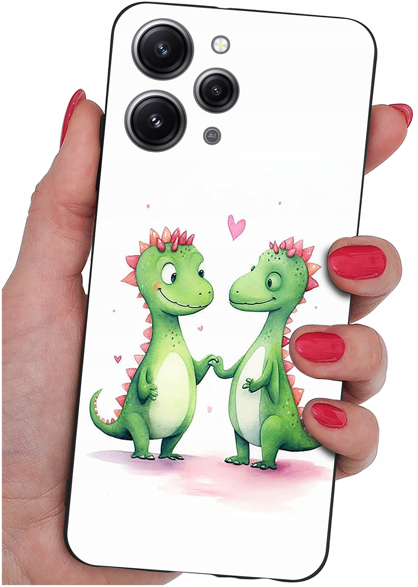 krainaGSM Etui do Xiaomi Redmi 12 4G WZORY SILIKONOWE MATT CASE + SZKŁO 9H