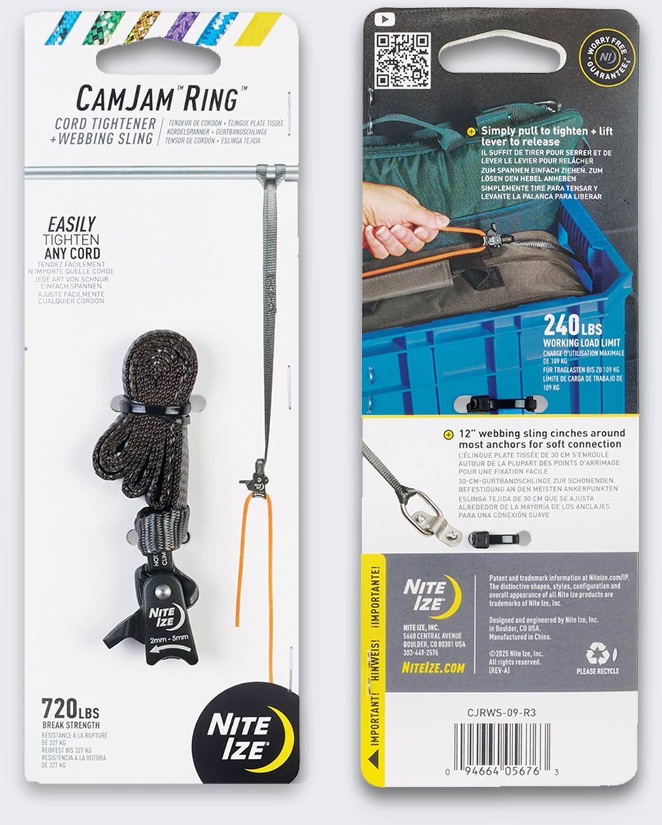 Pas Mocujący Z Klamkrą NiteIze CamJam Ring 12 Bl B